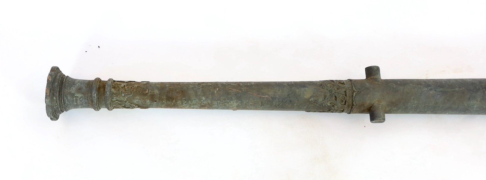 An 18th century Indonesian bronze Lantaka cannon, 125cm long